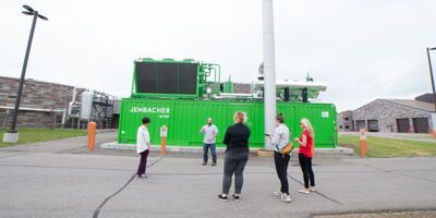 Read more! A generator burns biofuel at a St. Cloud facility