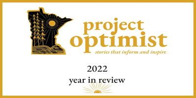 Explore our archives Project Optimist logo with 2022 Year in Review