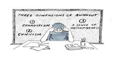Read the whole story here! Ginny McClure image with 3 dimensions of burnout